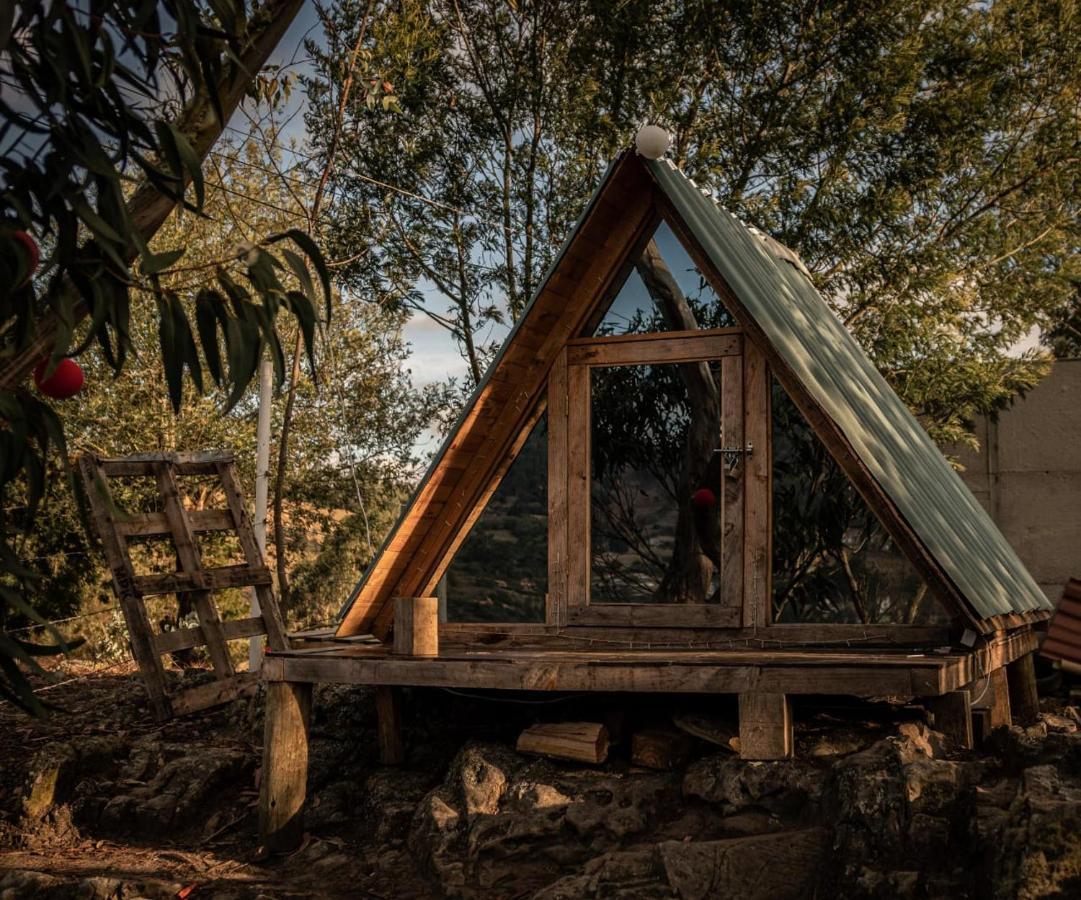 Mini Cabana Roca Glamping Suesca Bagian luar foto