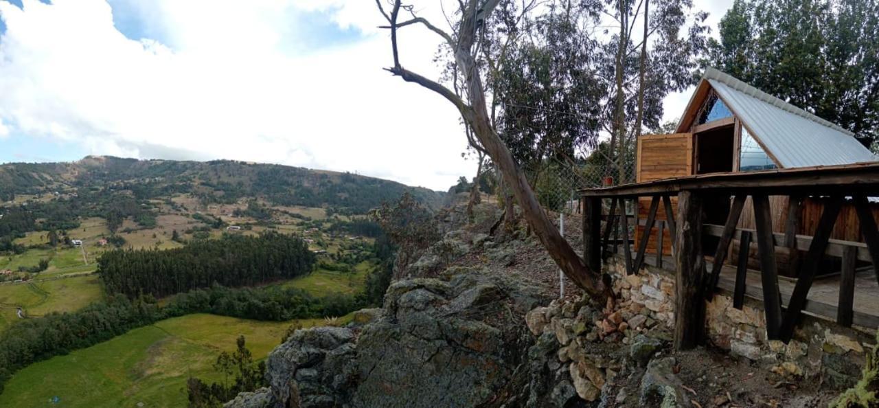 Mini Cabana Roca Glamping Suesca Bagian luar foto