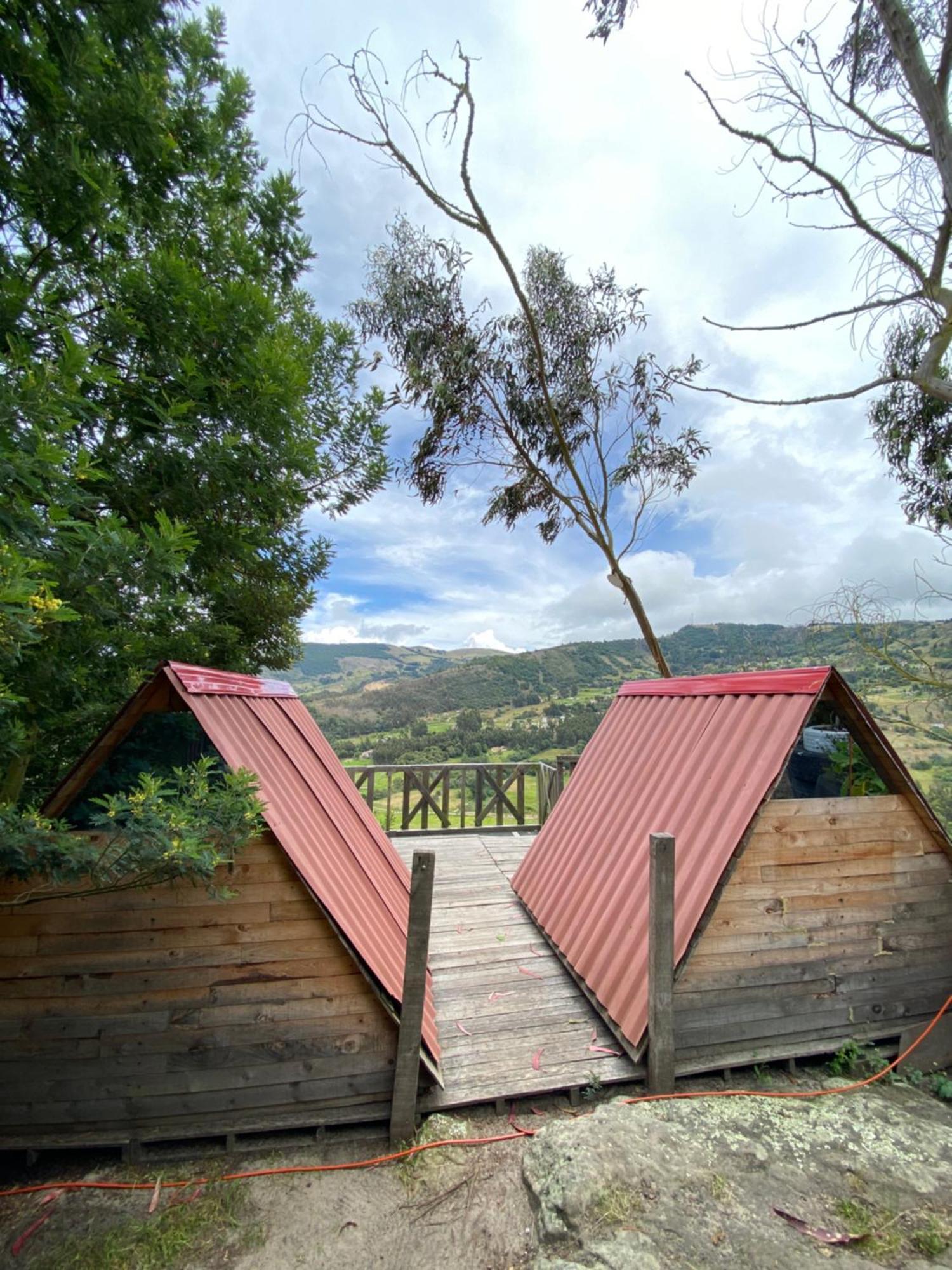 Mini Cabana Roca Glamping Suesca Bagian luar foto
