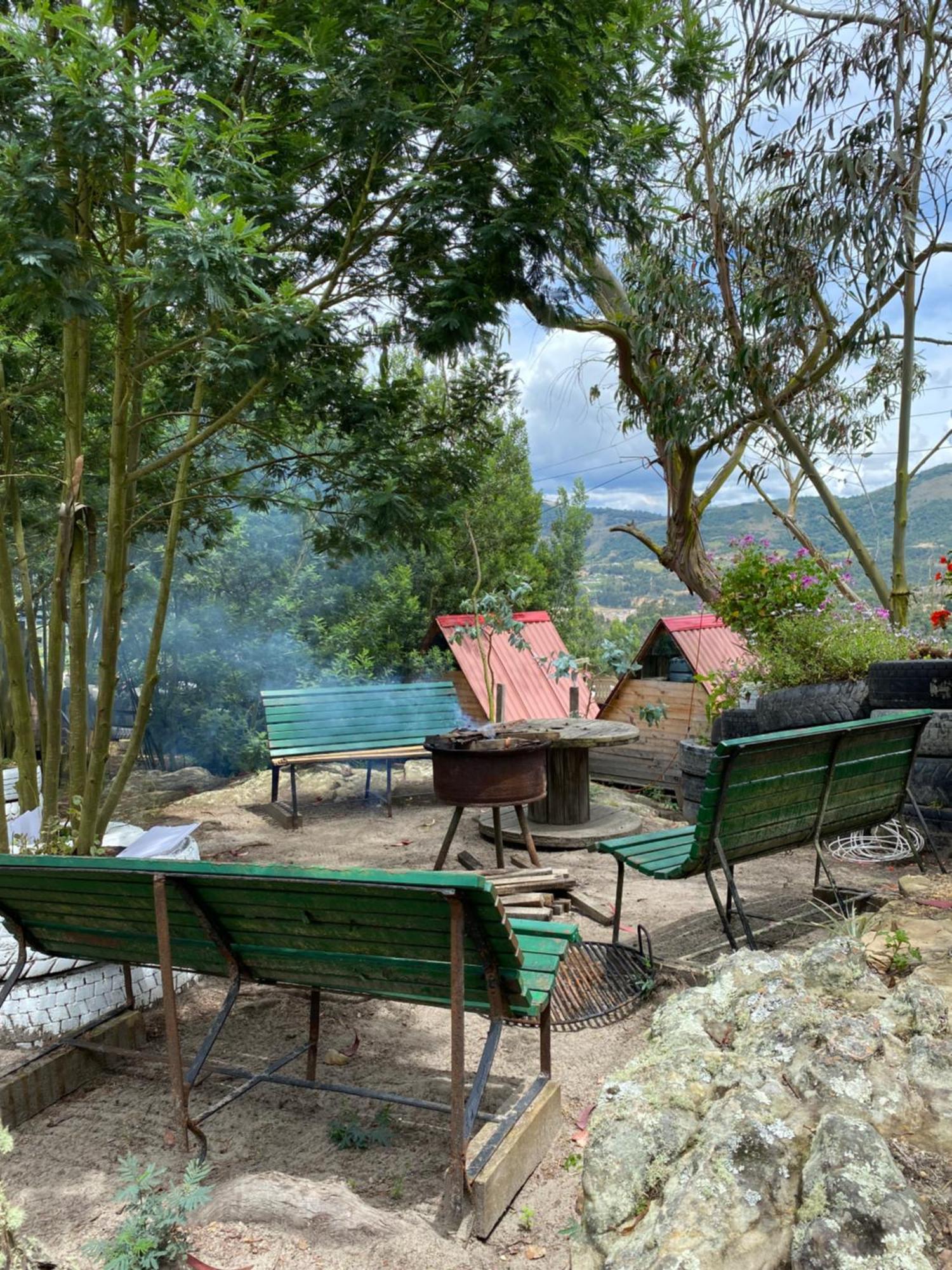 Mini Cabana Roca Glamping Suesca Bagian luar foto
